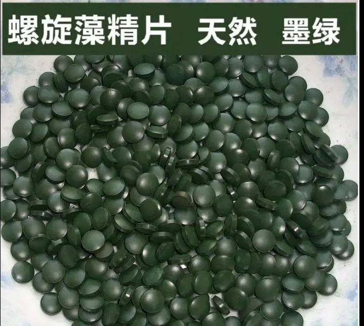 Baratos Tabletas de espirulina natural certificadas orgánicas 500g multi vitamina 0.25gx2000píldoras antifatiga pérdida de peso comida saludable