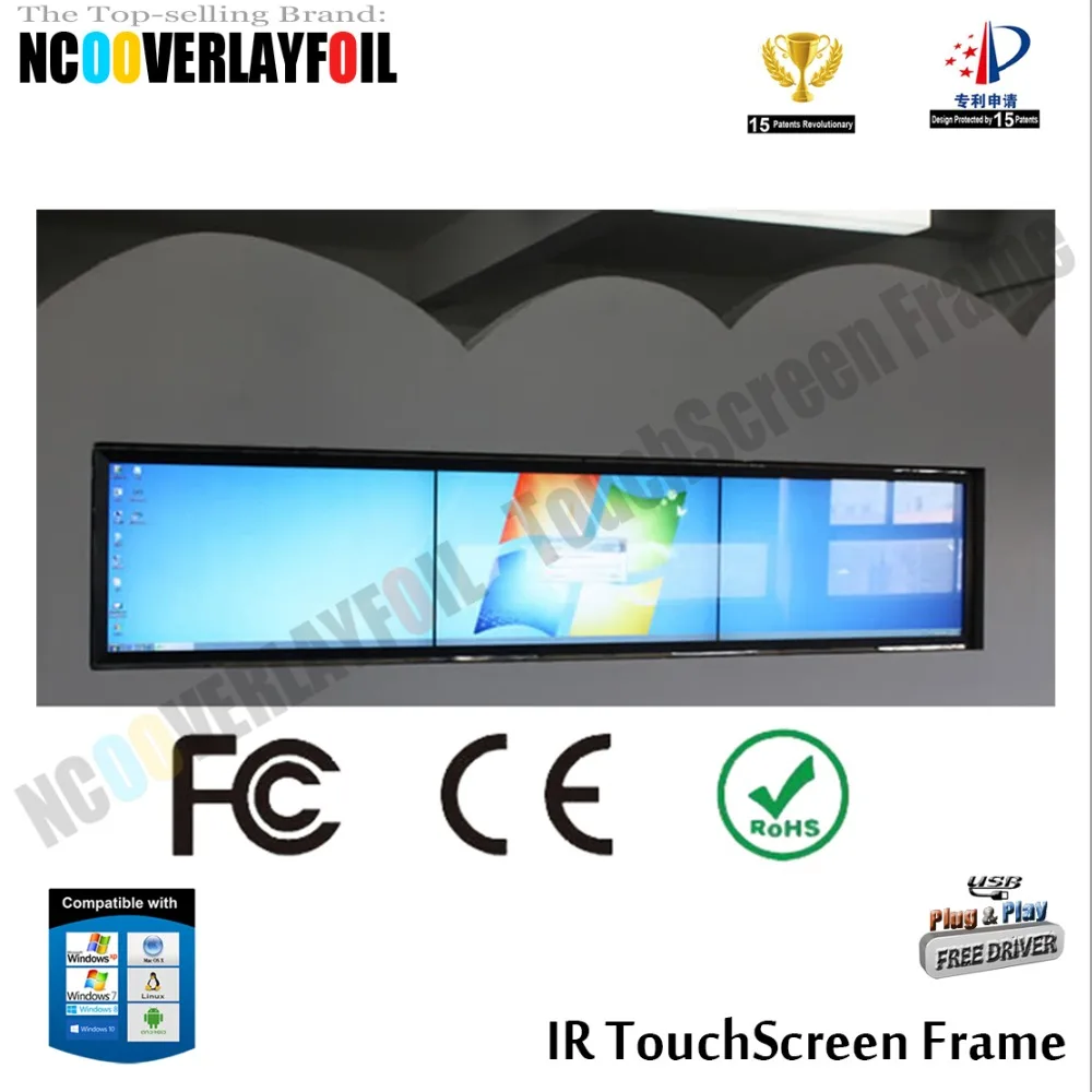 

Quick Free Shipping 55" IR Multi Touch Screen Overlay Kit With 10 Touches For LCD Screen Monitor Touch table