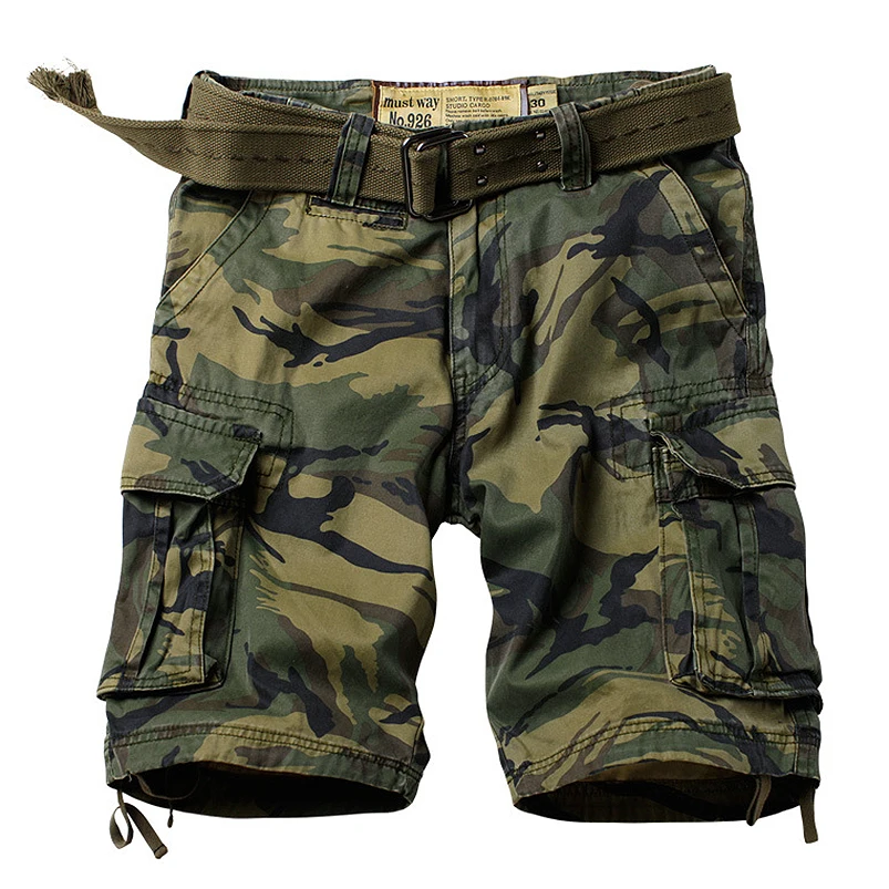 

Military Camouflage Tactical Shorts Men Many Pockets Army Cargo Summer Casual Loose Cotton Camo Tactical Military Shorts