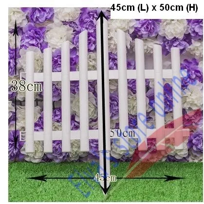 45 см x 50 см Пластик заборы белый перила заборы Европейский стиль Страна вставить землю для сада Двор Декор легко собранные
