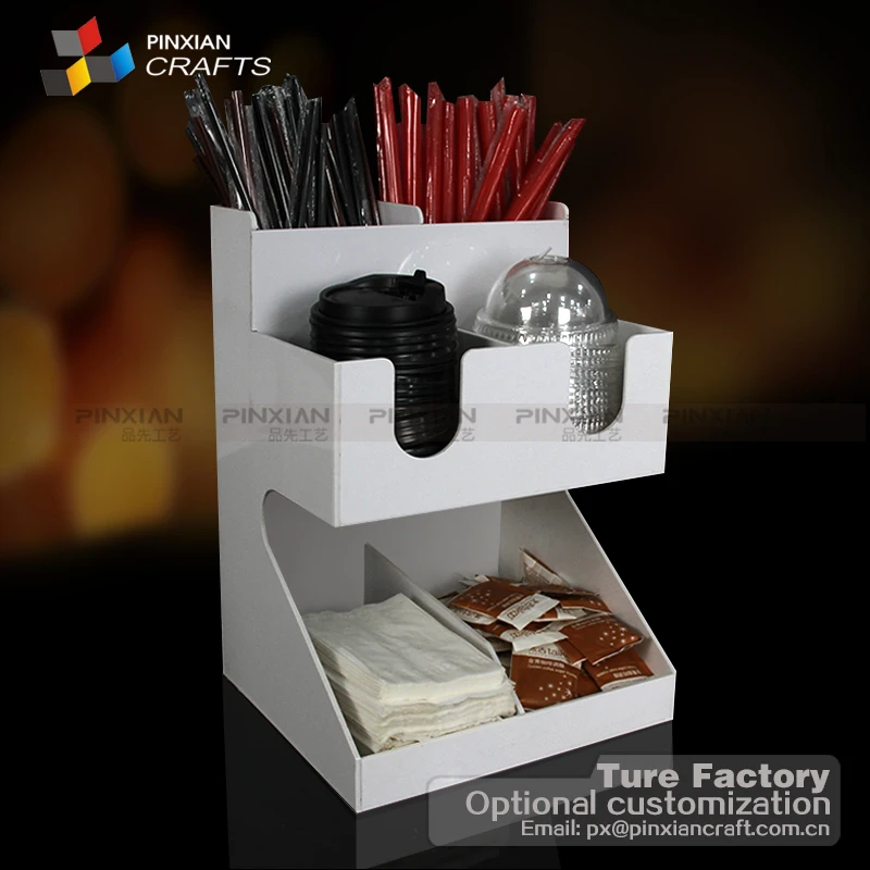 China Supplier Coffee Capsule Holder Display ,straws,lids,Sugar Bags Organizer Acrylic Coffee