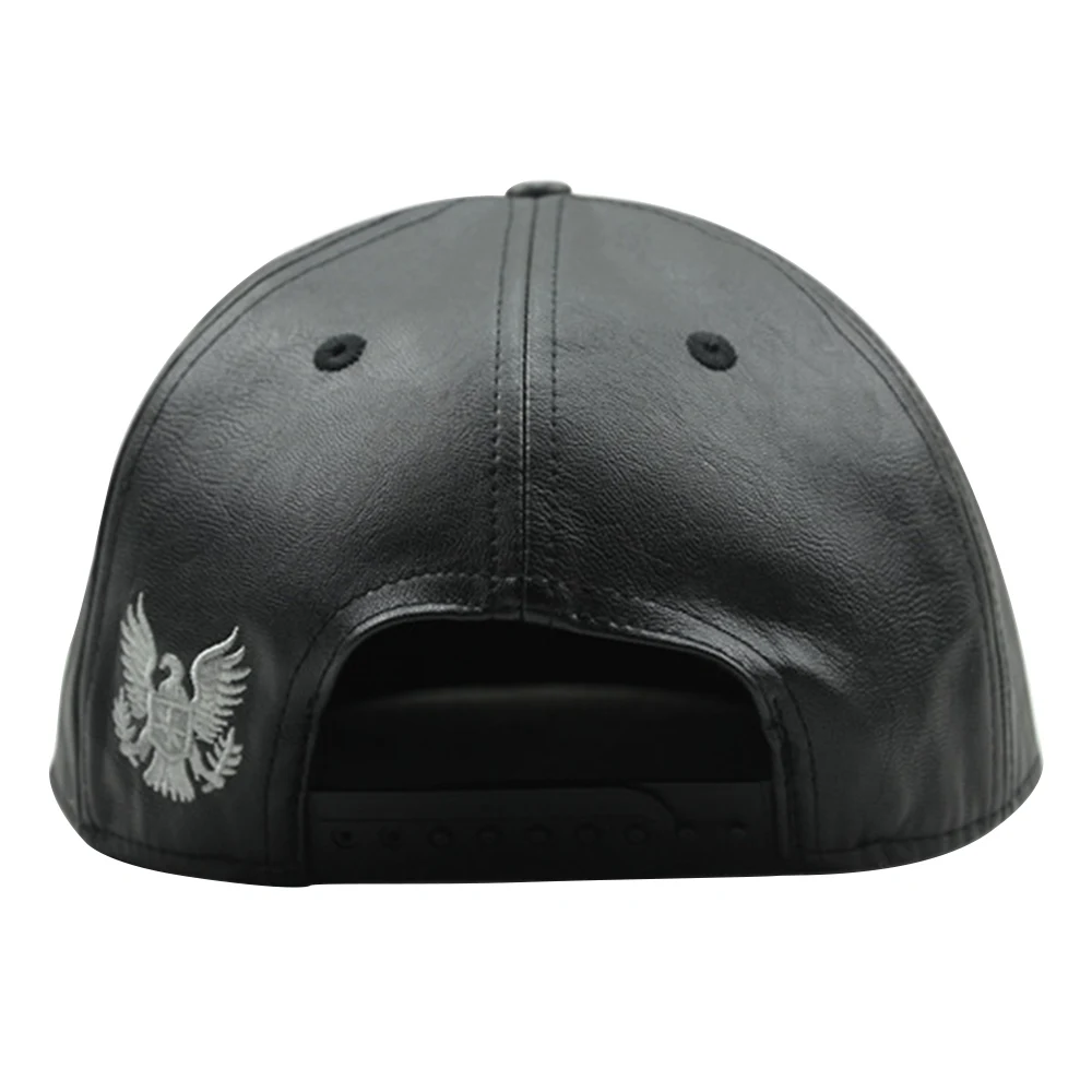 Кепки в стиле хип-хоп вышивка Новинка PU мужская шляпа для мужчин и женщин взрослых Snapback Черная кепка модная индивидуальная уличная одежда