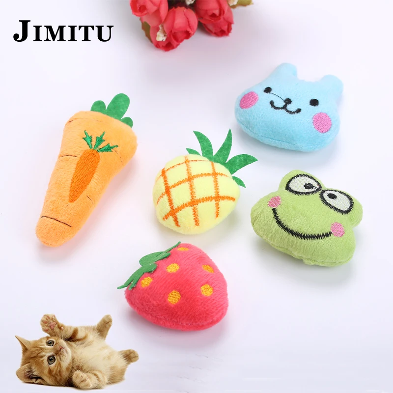 

Pet Cat Toy Catnip Fruit Animal Soft Toy Funny Pets Scratch Playing Chew Catch Cat Toys Kitten Interactive Juguetes Para Gatos