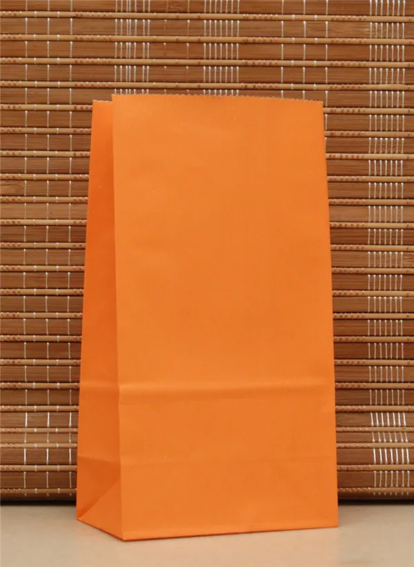 Zilue крафт-бумажные пакеты, 10 шт./лот, сумки в горошек, для детской вечеринки, дня рождения, пищевая бумага, крафт-упаковка, подарочная упаковка - Цвет: Orange