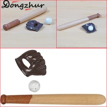 Dongzhur мини 1:12 кукольный домик аксессуары Кукольный дом мебель бейсбольные принадлежности набор Садовые мини-аксессуары DIY QTM9387
