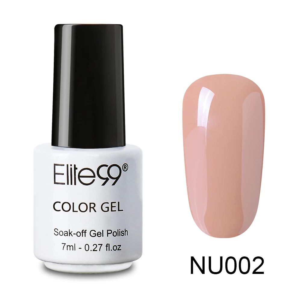Elite99, 7 мл, гель, УФ-лак для ногтей, светодиодный Гель-лак для дизайна ногтей, маникюрный лак, грунтовка для ногтей, Гель-лак для наращивания - Цвет: NU002