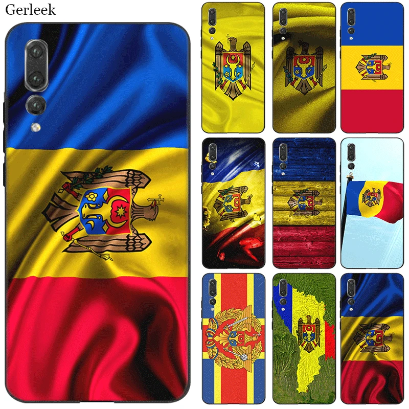 Силиконовый чехол Desxz для мобильного телефона Флаг Молдовы Huawei Honor 7A 7C 7X 8 8X 8C 9 20 S Pro