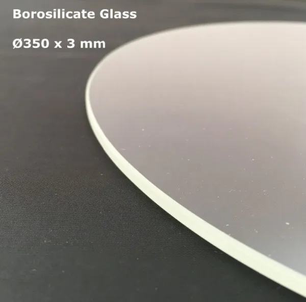 البورسليكات الزجاج جولة 350 ملليمتر * 3 ملليمتر TEVO الوحش الصغير دلتا 3D طابعة بناء طباعة لوحة شفافة اللون