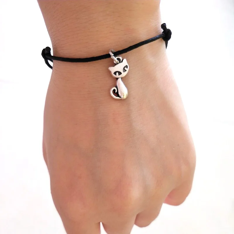 

hzew simple cat String Braided Bracelet Jewelry Charm Bracelets & Bangles gift for Couple or Kids