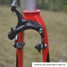 Road Alloy Bike Brake Caliper Set 47-72mm Reach Front Rear Bicycle Brakes Cycling Brake Resin Dual Pivot Pull Caliper Brake 210g set fouriers br dx001bike extreme lightweight full cnc brake caliper for road bicycle 210g