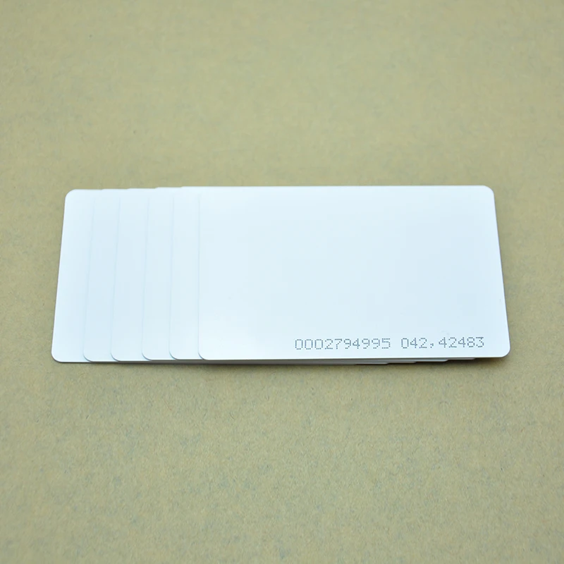 50 шт./лот) Водонепроницаемый RFID пластик 125 кГц T5577 чип Пустая карточка из ПВХ