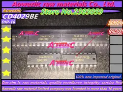 Aoweziic 10 шт. 100% новая импортная оригинальная CD4029BE CD4029 DIP-16 счетчик делитель