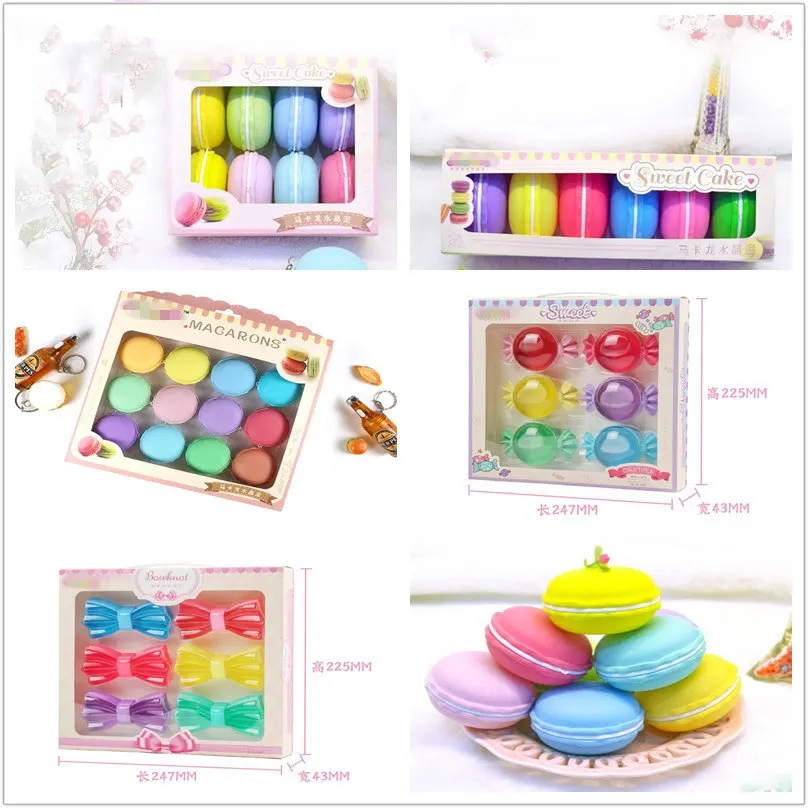 New Blowing Bubbles Crystal Slime Colourful Mud Transparent Macaron