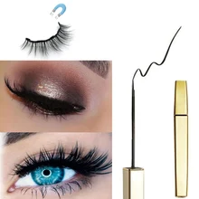 Магнитная жидкая подводка для глаз Черная Подводка для глаз карандаш быстросохнущая лайнер водонепроницаемый долговечный для использования Магнитный ненастоящий ресницы