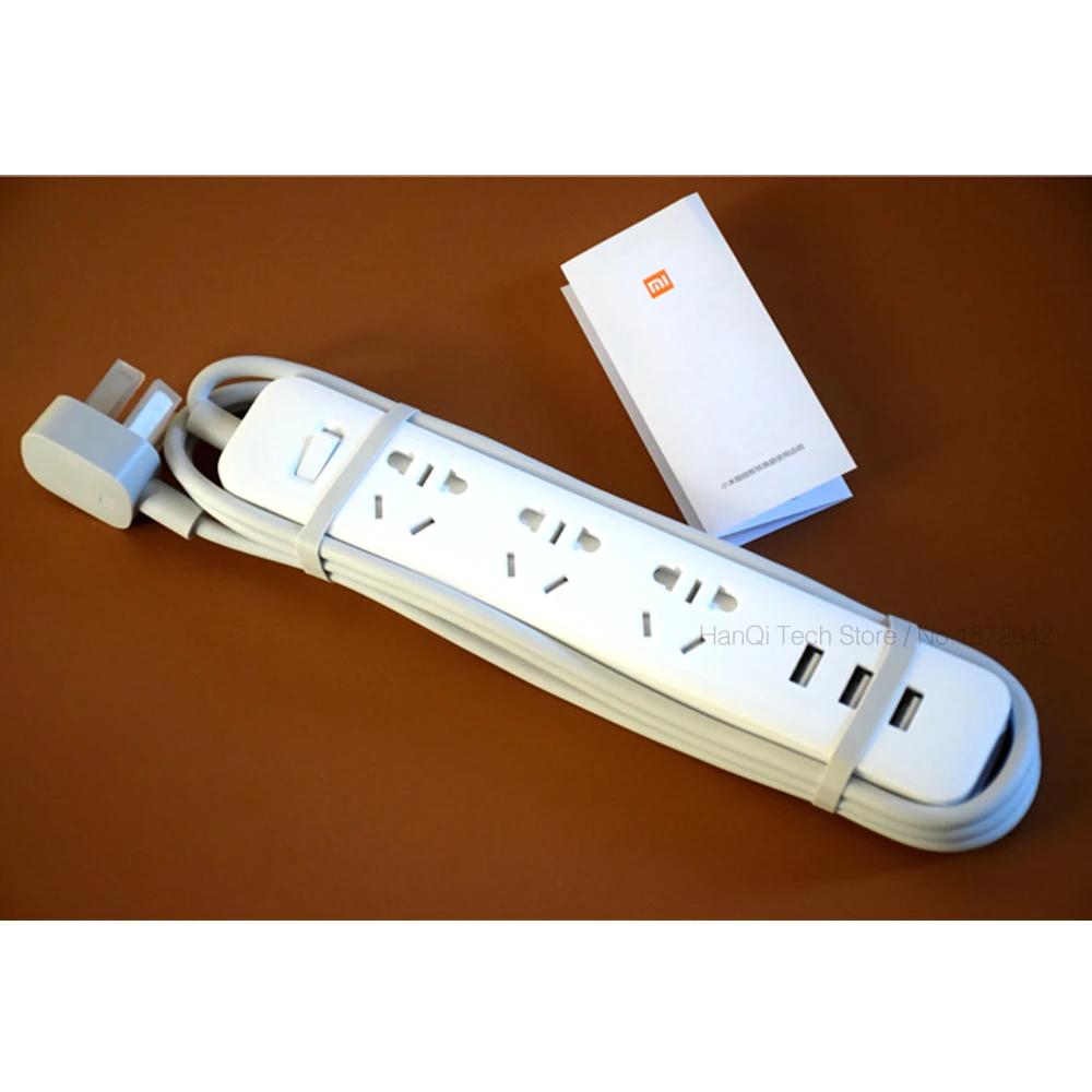 Xiaomi Mijia электронный блок питания с разъемом для быстрой зарядки 3 USB + розетки
