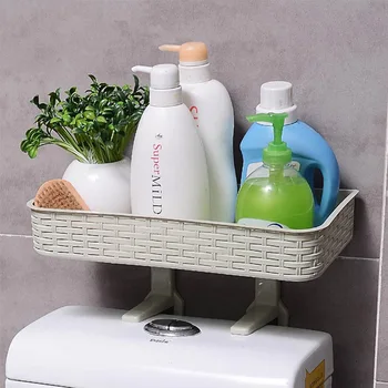 

Home Bathroom Storage Rack Multifunction Strong Adhesive Rack For Toiletries Shelves For Bathroom Organizer Accessories Hot Sale