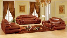 European leather sofa set living room sofa made in China sectional sofa wooden frame 1+2+3