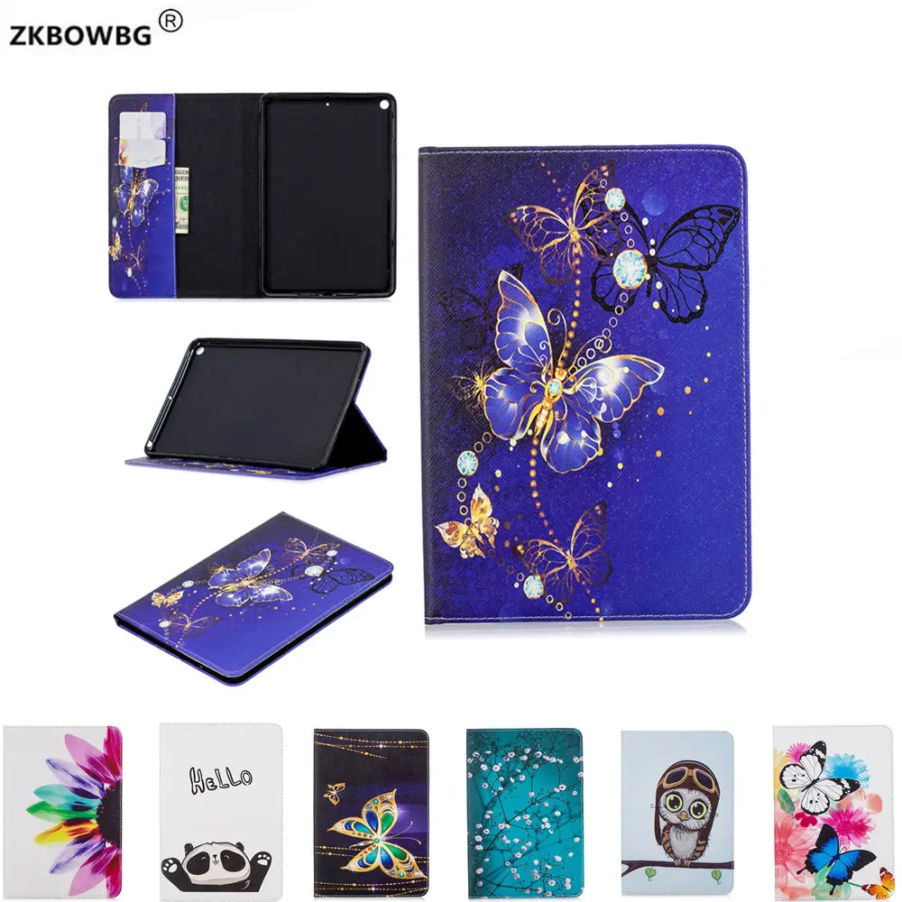 

For IPad Mini 2019 Version Mini5 7.9'' Tablet Cartoon Painting PU Leather Cover for Apple IPad Mini 5 7.9" Mini5 Fashion Case