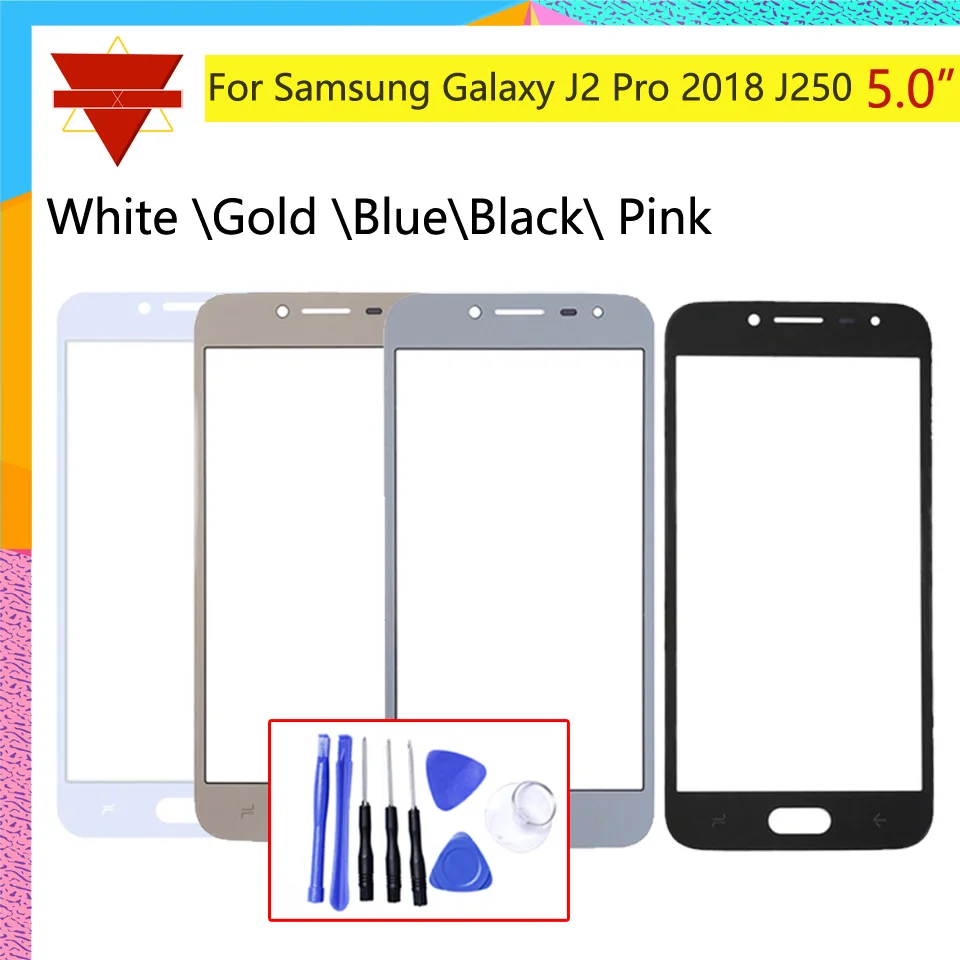

Touch Screen outer Front Glass Panel For Samsung Galaxy J2 Pro 2018 J250 J250M J250G Grand Prime Pro TouchScreen LCD Outer Lens