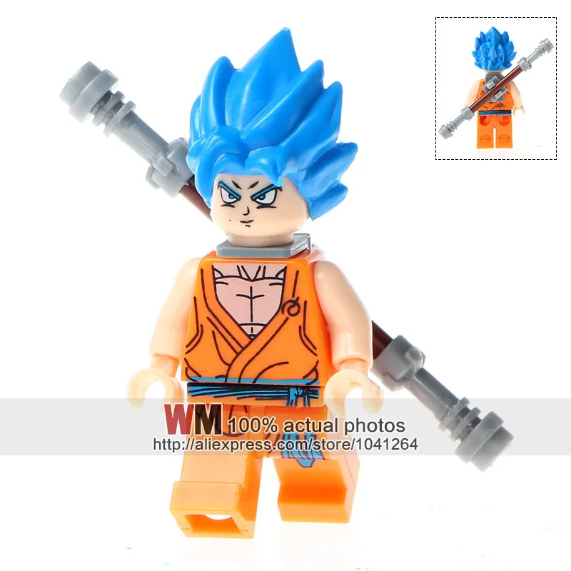 

Building Blocks Single Sale Super Heroes WM234 Dragon Ball Z Goku Son Vegeta Master Roshi Bricks Action Children Toys