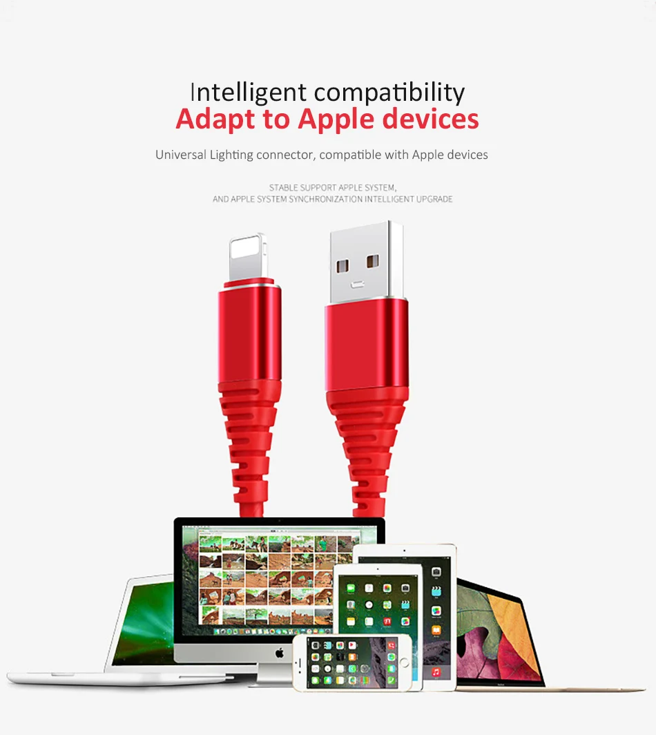 NOHON TPE Lighting Fast Charging Cable 8 Pin Phone For iPhone X 8 7 6s 5s Plus 1M Durable Data Cable For iPad Mini IOS 8 9 10 11 (9)