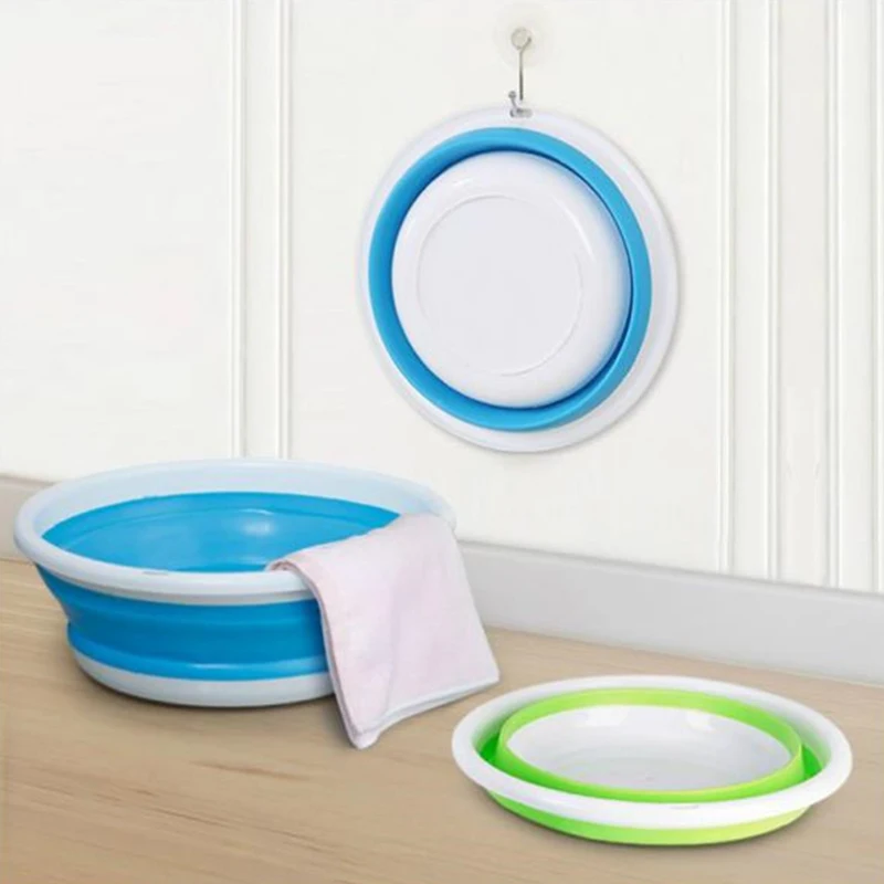 

Travel Foldable telescopic washbasin portable outdoor washbasin silicone thickened washbasin washbasin multi-purpose wash basin