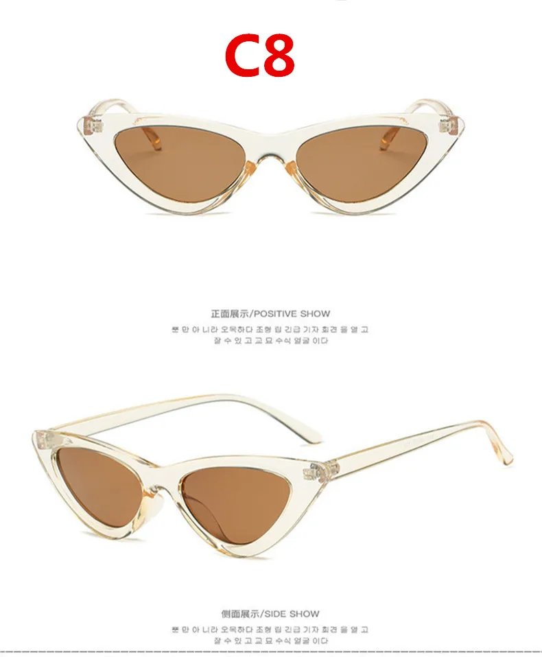 Кошачий глаз треугольные солнечные очки Женские брендовые дизайнерские винтажные кошачий глаз рамка и зеркальные линзы солнцезащитные очки oculos De Sol UV400