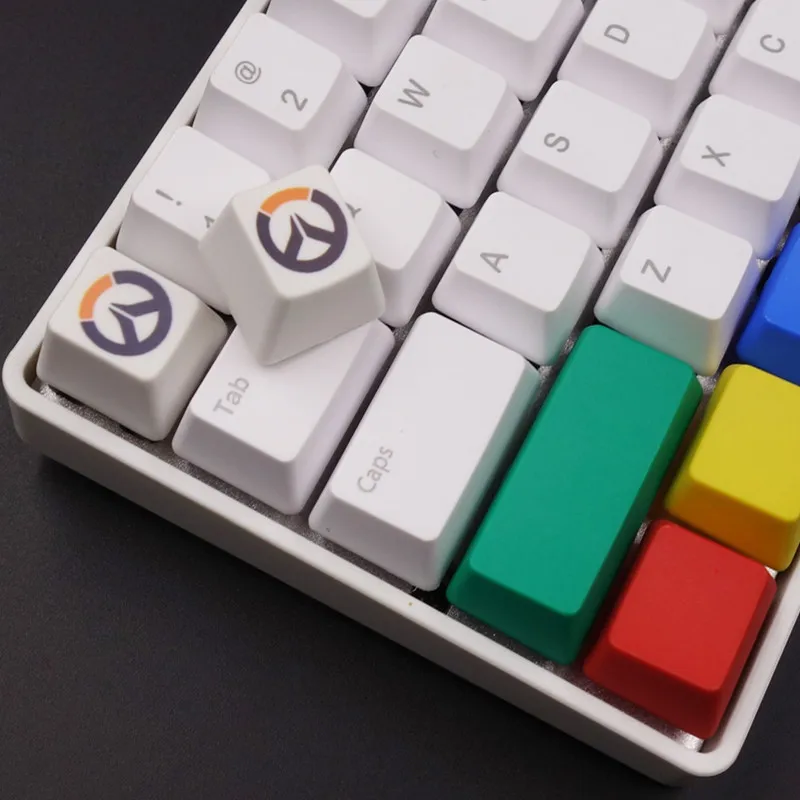 Крышка ключа PBT для Overwatch с рисунком сублимация краски крышка Cherry MX Switch