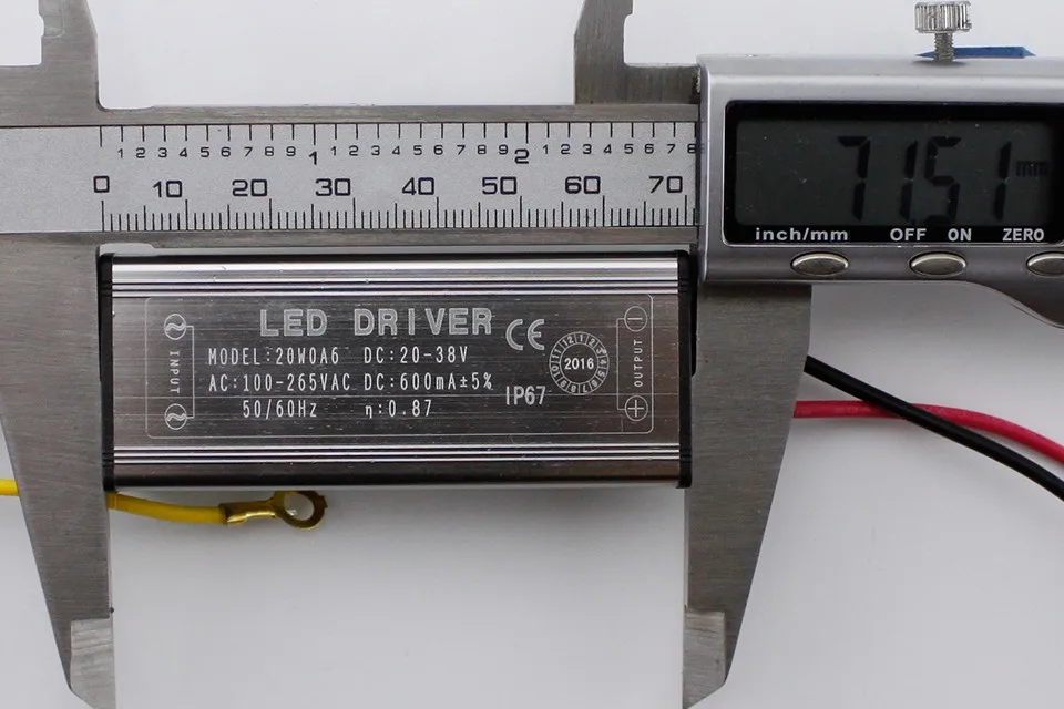 Светодиодный привод 10 Вт, 20 Вт, 30 Вт, 50 Вт, светодиодный драйвер, адаптер трансформатора, AC85V-265V-DC22-38V, выключатель питания IP67 для прожектора
