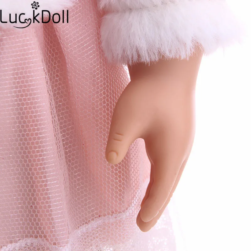 Luckdoll продает Новинка 18-дюймовые американских кукол и 5 комплектов кукольной одежды аксессуары Игрушки для Рождества