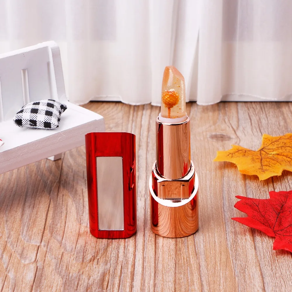 Makeup Lip Balm Crystal Jelly Flower Temperature Color Changing Makeup Lip Balm Crystal Jelly Flower Temperature Color Changing