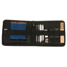 32 шт. профессиональный набор для рисования карандаши для рисования Угольные карандаши художественное ремесло с сумкой для переноски Набор инструментов принадлежности для рисования Наборы для творчества