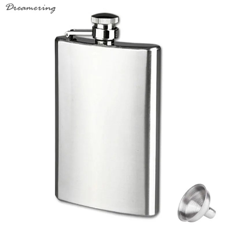 

Hot Sale 10oz Stainless Steel Pocket Hip Flask Alcohol Whiskey Liquor Screw Cap + Funnel High Quality ,Dec 17