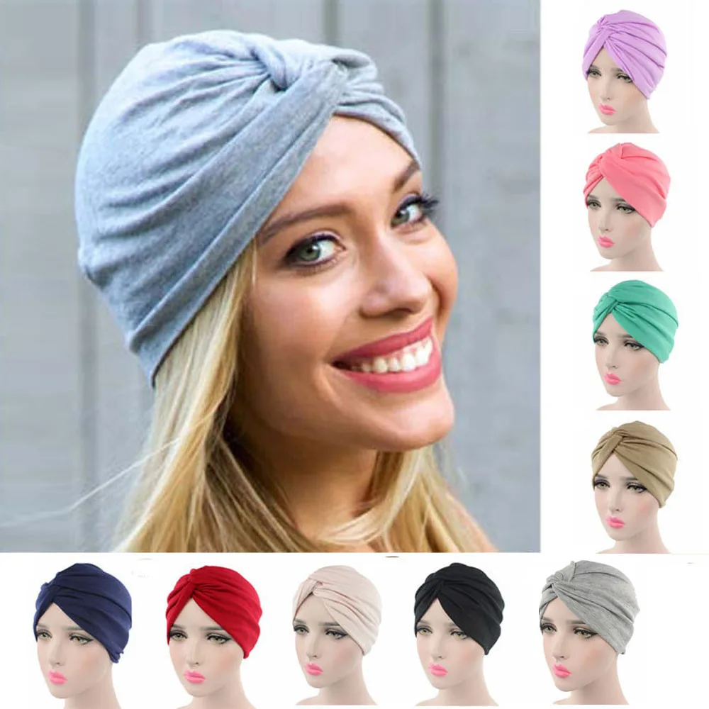 Шарф рака шляпа Для женщин Beanies turban мусульманский платок мусульманские головные уборы капот chimio \ Coton женский Шапки#810