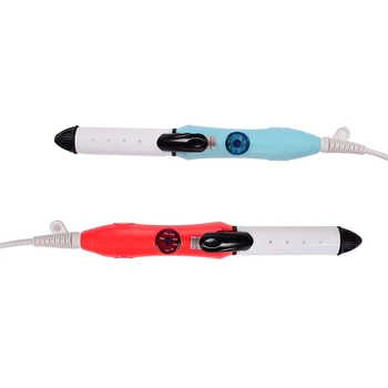 

High Quality Mini Hair straightener Iron Pink Ceramic Straightening Corrugated Curling Iron Styling Tools Hair Curler EU Plug