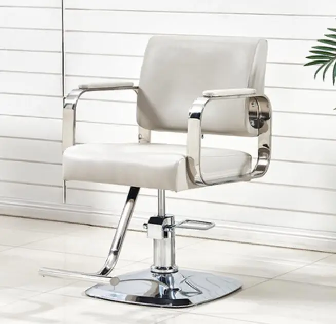 Новое парикмахерское кресло Парикмахерская специальная Парикмахерская кресло из нержавеющей стали подлокотник парикмахерское кресло может быть поднято - Цвет: 5