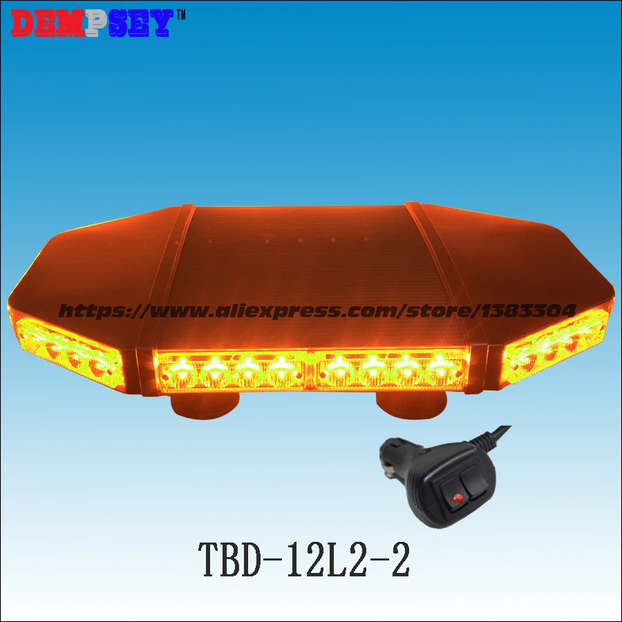 

TBD-12L2-2 Magnetic Mount Led Mini Lightbar/Amber Emergency Warning Strobe Lights/Led Mini Lightbar For Ambulance Police Fire