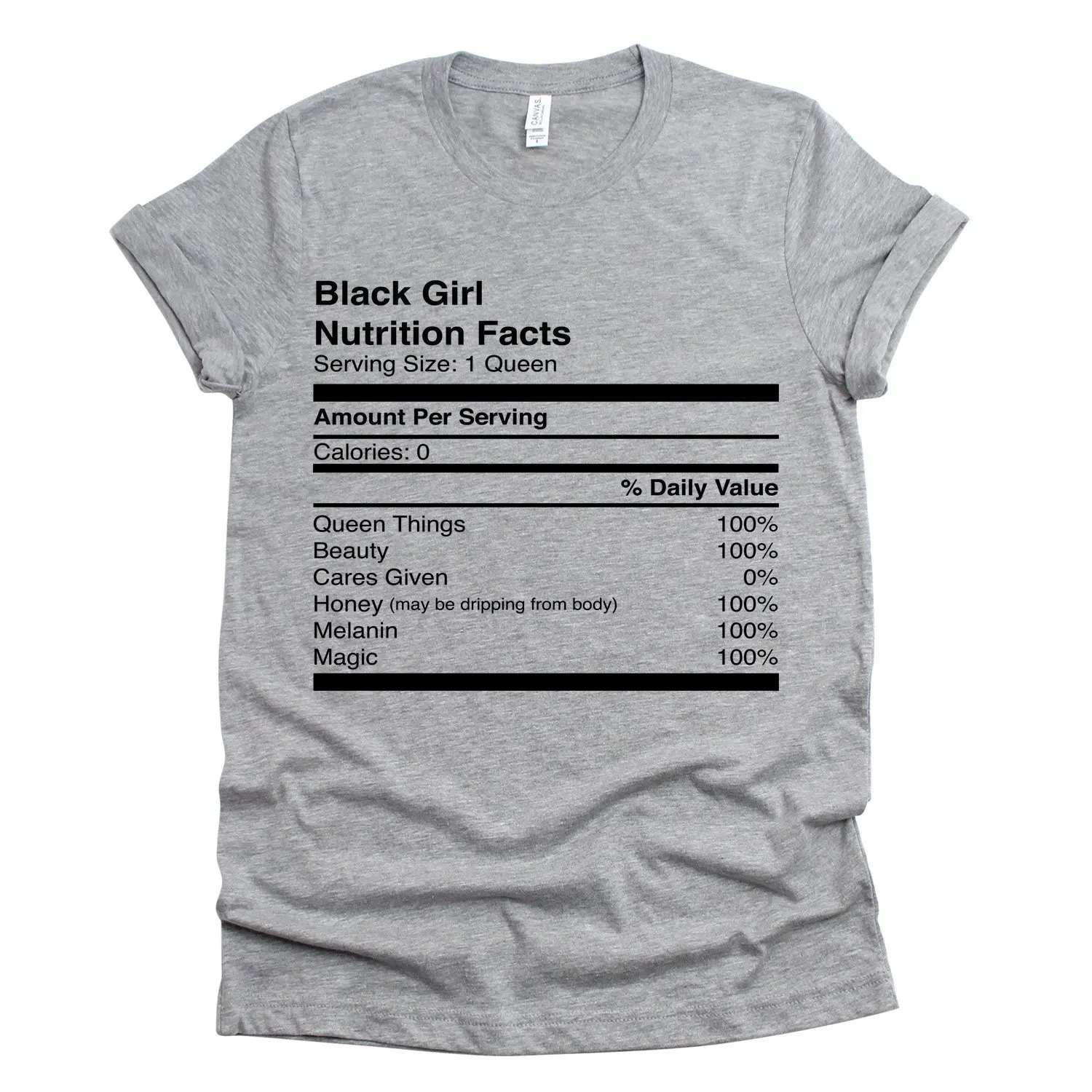 Black Girl Nutrition Facts с буквенным принтом, Забавные футболки, летние хлопковые топы размера плюс, круглый вырез, серая графическая футболка Tumblr для женщин - Цвет: grey