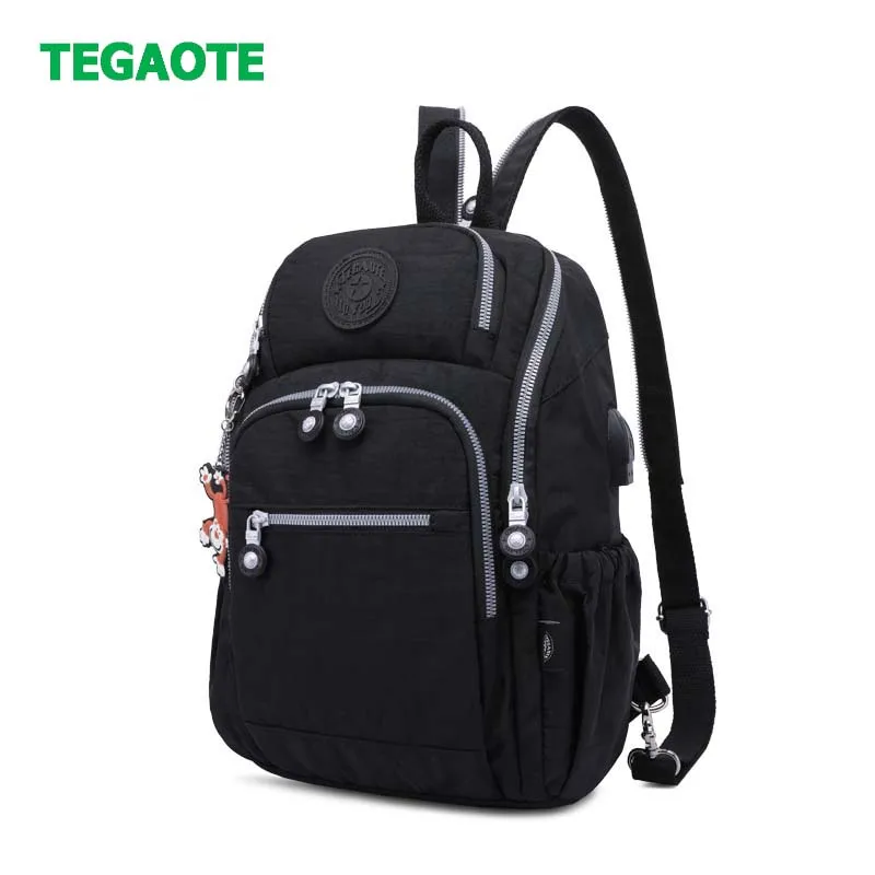 TEGAOTE мини рюкзак usb зарядка сумки для женские и мужские мальчиков девочек