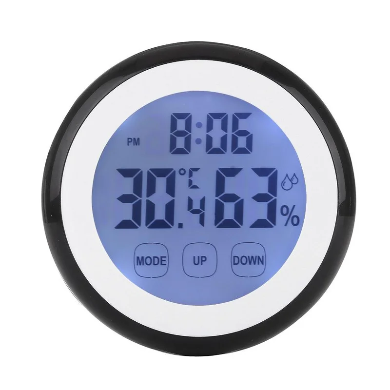 

High Quality Touch Screen Thermometer Humidity Minitor Hygrometer Sensor with Alarm Clock --M25