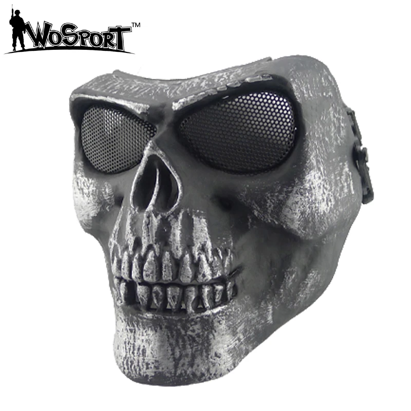 

Outdoor Hunting Cs Wargame Mask Halloween mask Ghost Full Face Skull Bone Airsoft Paintball Mask