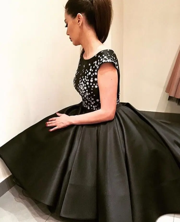 Robes-De-Soiree-Arabic-Elegant-High-Low-Evening-Dresses-2017-Black-Evening-dress-Short-Front-Long(1)