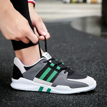 

Fashion Casual Shoes Men Comfortable Breathable Sneakers Male Footwear Adulto Black Green Mixed Colors Boys Brand Shoes for Man