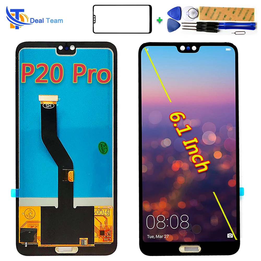 ЖК дисплей 6 1 дюйма для Huawei P20 Pro с сенсорным экраном и дигитайзером в сборе p20 pro CLT