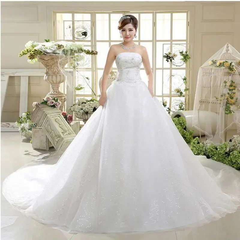 Чистый запас Размер M 5 Стиль свадебное платье дешевое свадебное платье сделано в Китае