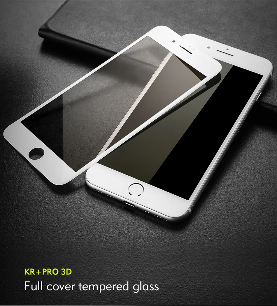 Benks 3D Закаленное стекло пленка для iphone 8 7 6s полный закругленный протектор экрана 0,23 мм Защитная передняя пленка для iphone 6 Plus