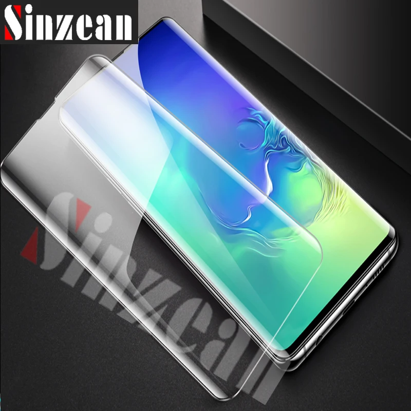 Sinzean 2 шт. 3D с полным покрытием из клея УФ стекло для LG G7/V30/V40 клей защитная пленка