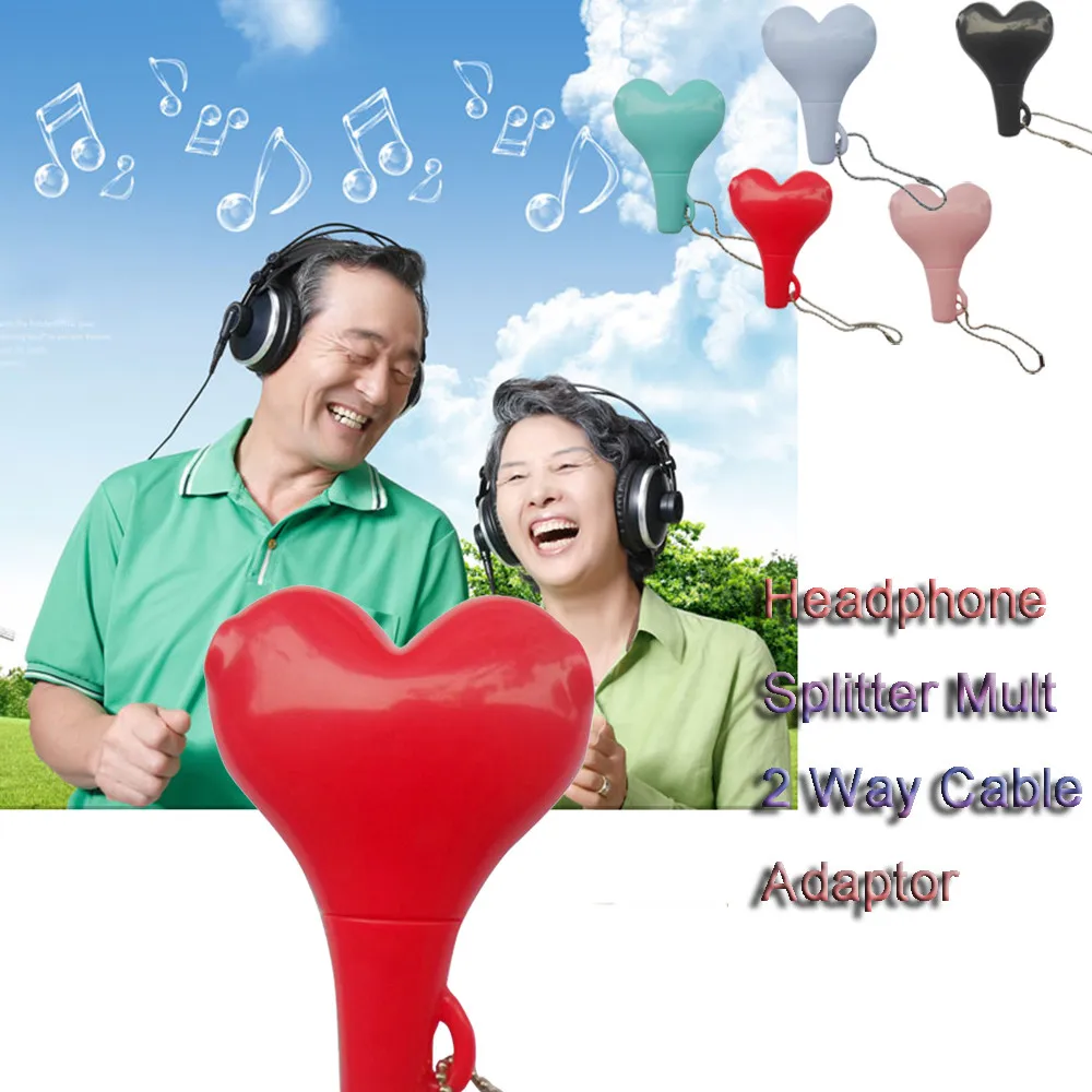 

3.5MM Headphone Splitter Multi Lead Port Converter 2 Way Cable Adaptor for Samsumg for iPhone MP3 Player Earphone Splitter 2018