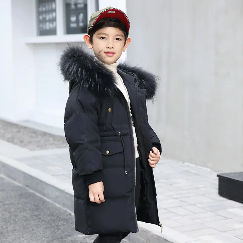 

Children Winter Jacket Down Parkas 2018 New Child Boys Coat Warmly Girls Jacket size 8 10 12 14 year Children Outerwear Clothing