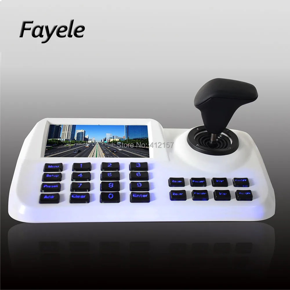 Security H.265 3D 3Axis IP PTZ Camera Keyboard Joystick Surveillance IP Network Keyboard